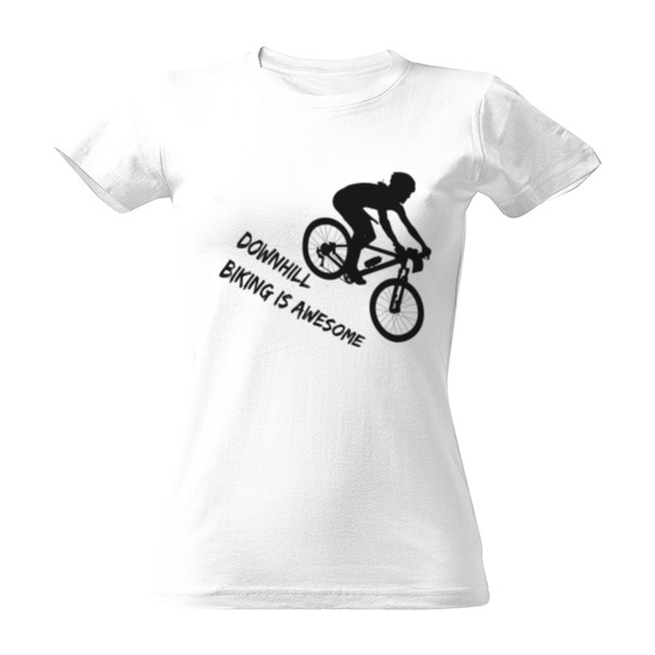Tričko s potlačou "DOWNHILL BIKING"
