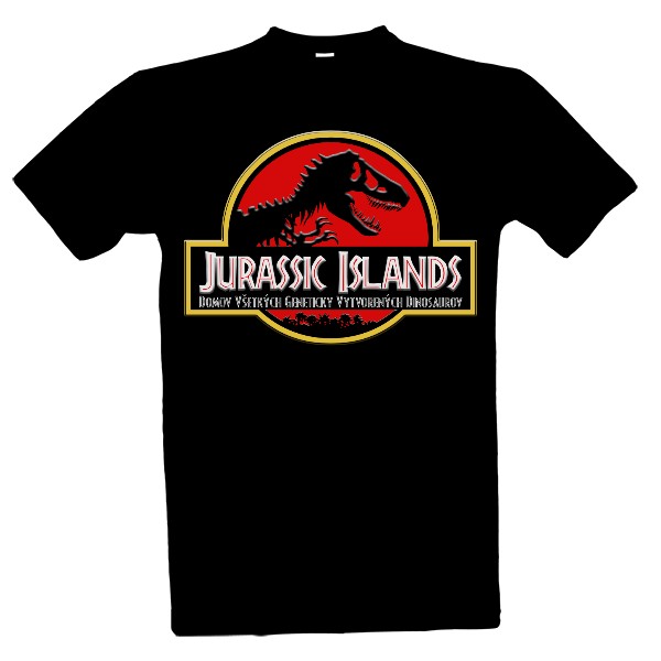 Tričko s potlačou "JURASSIC ISLANDS" 