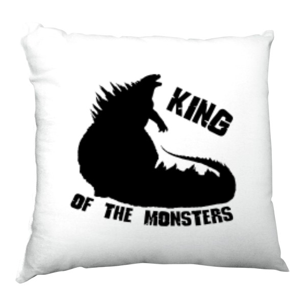 Vankúš saténový s potlačou "KING OF THE MONSTERS"